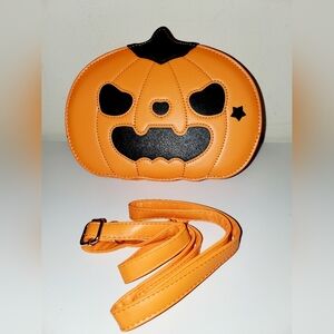 Pumpkin Face Crossbody Bag New with Dust Bag